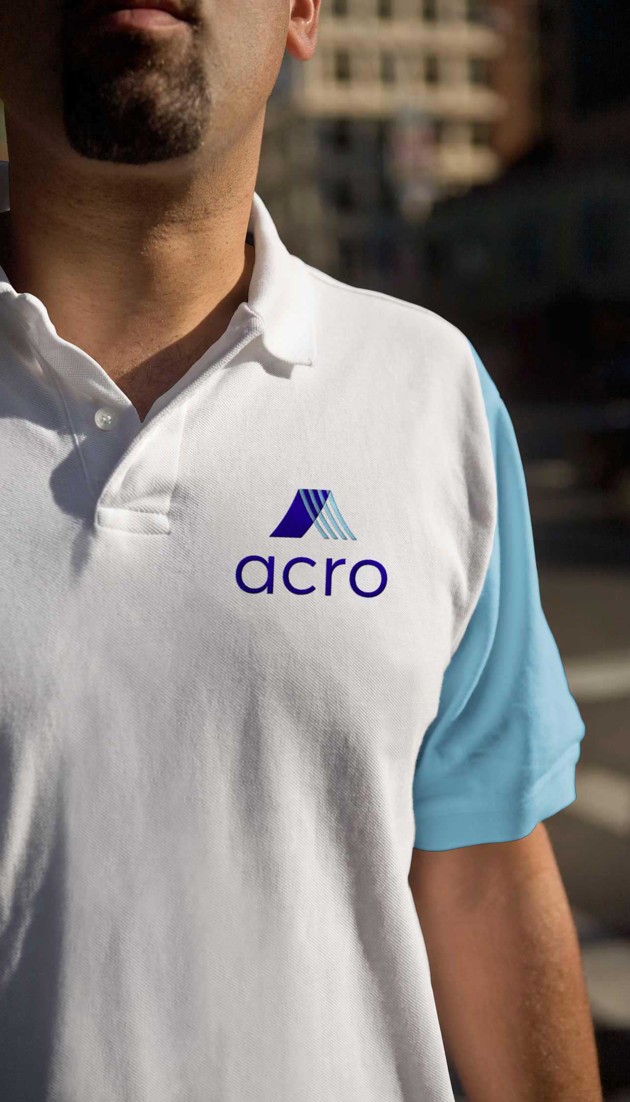 acro uniform with logo and colored sleeves