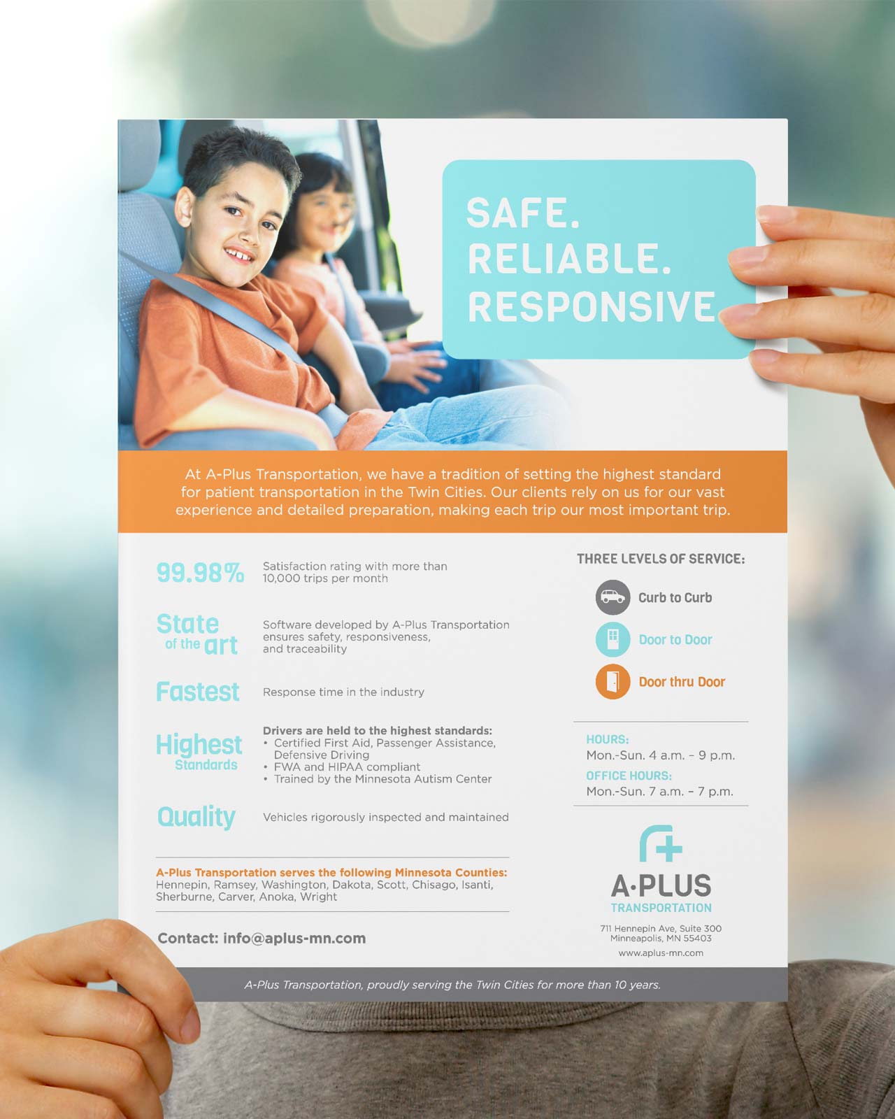 An A-Plus sales flyer.