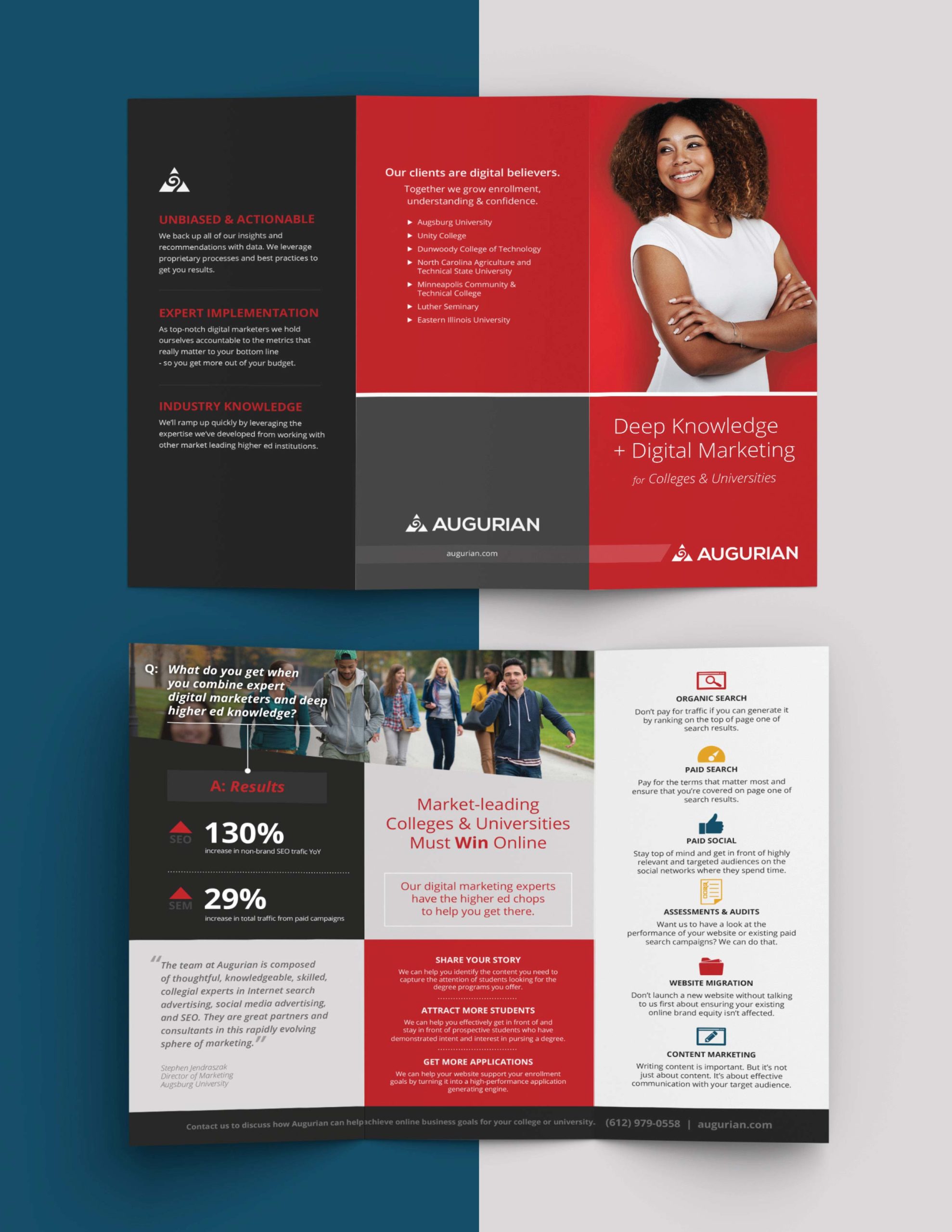 augurian brochure front and back