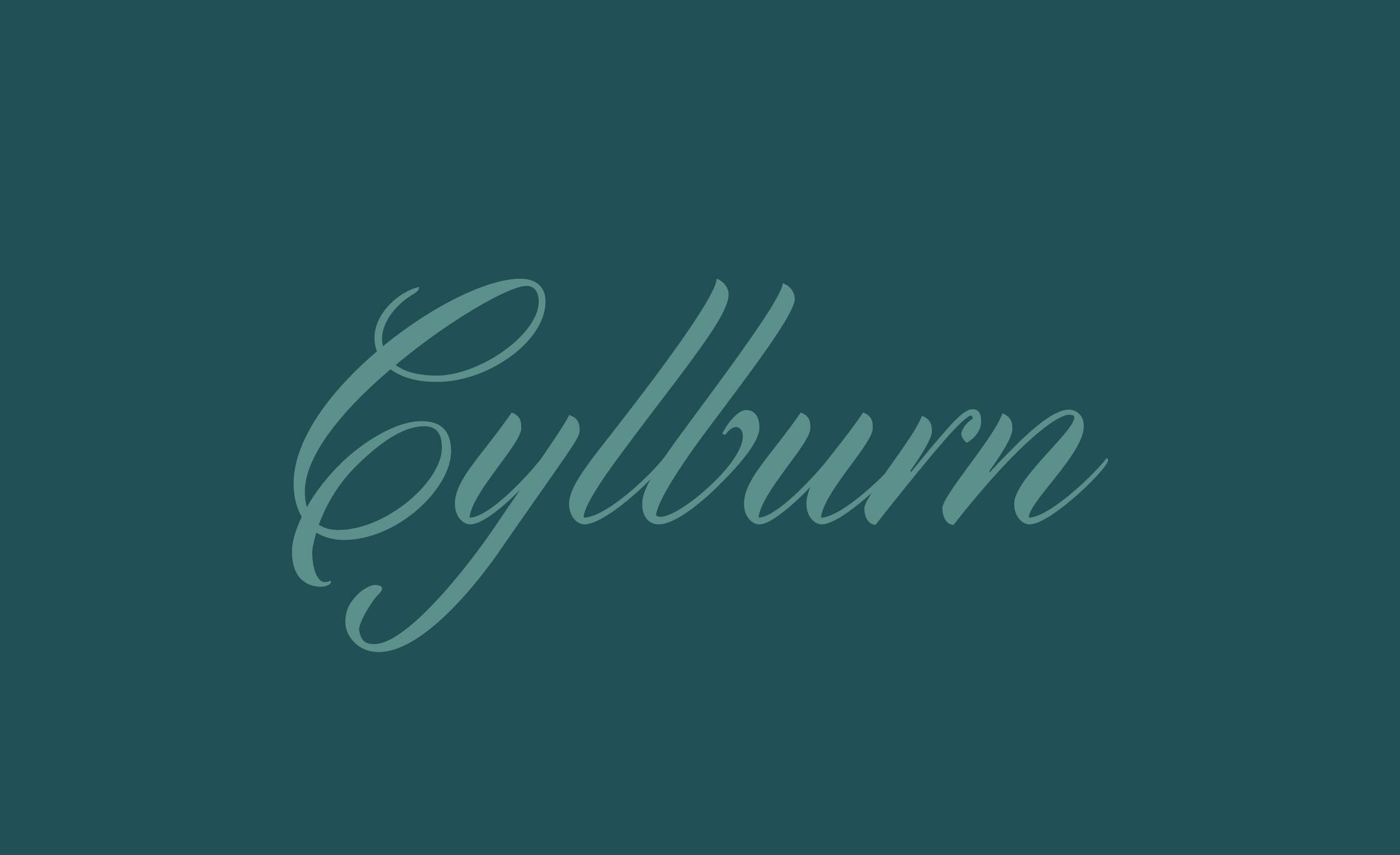 Cylburn is a supporting typeface in the Dream Floors brand identity.