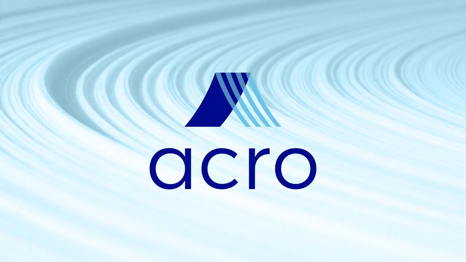 The Acro logo over a roll of paper.