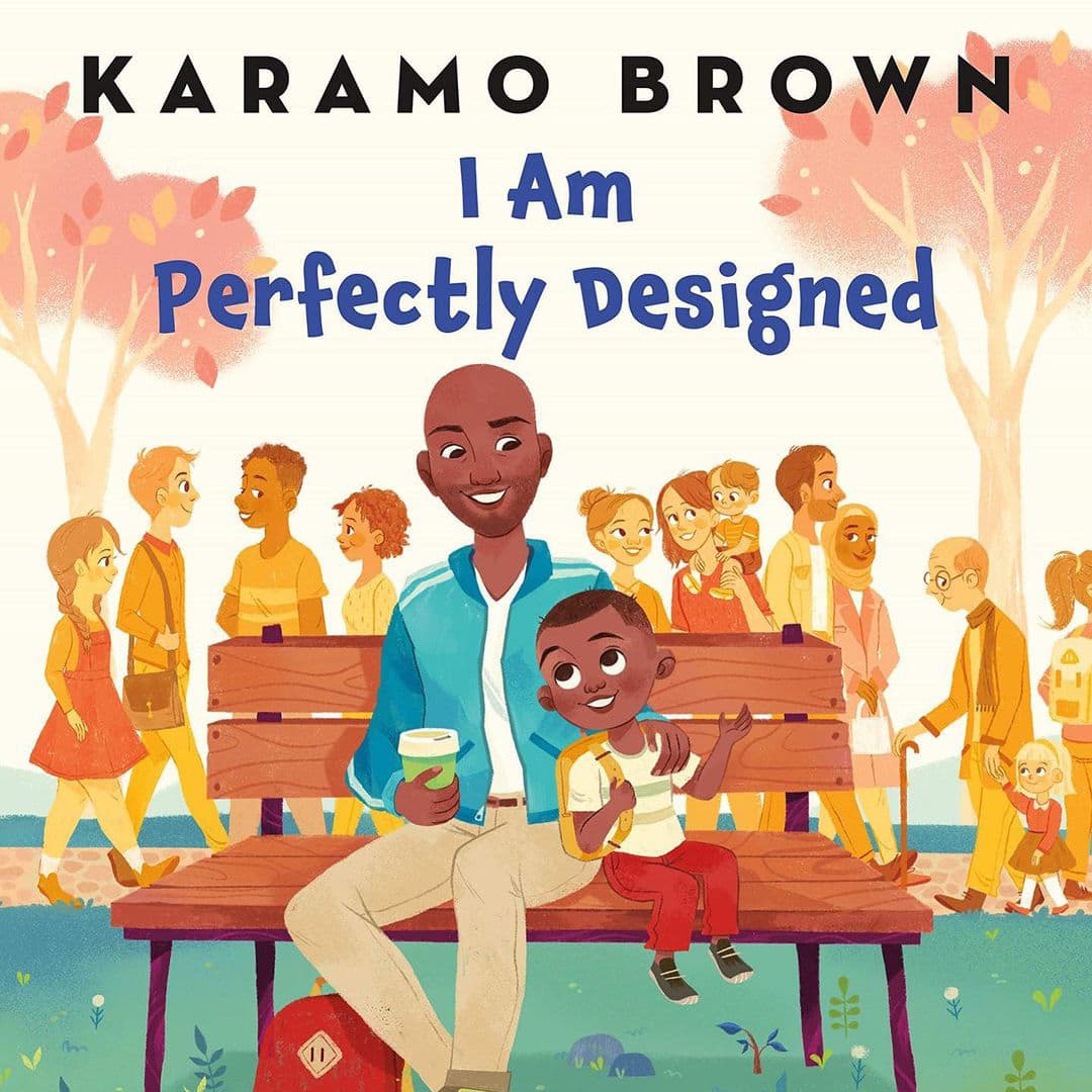 Karamo Brown's "I Am Perfectly Designed," featuring Chank Diesel's Chaloops typeface.